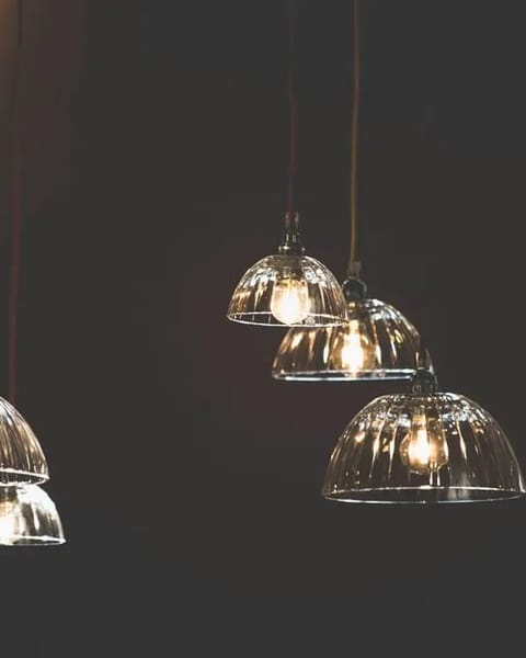 Glass pendant trio – product photo