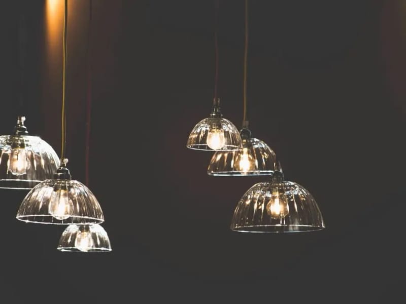 Glass pendant trio – product photo