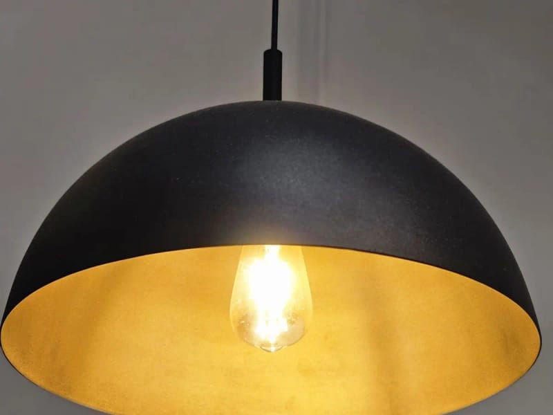 Black dome pendant lamp – product photo