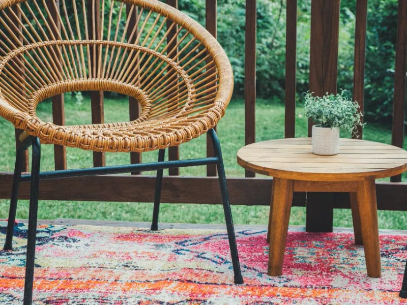 Rattansessel Rund – Produktfoto