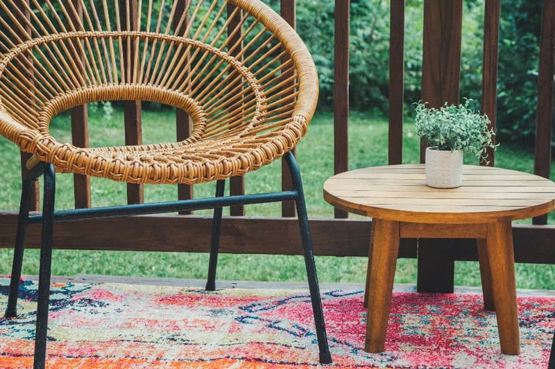 Rattansessel Rund – Produktfoto