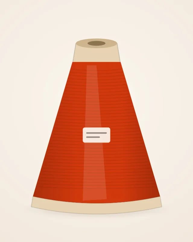 Universal thread no. 120 – overlock thread, 5,000 m cone – product photo