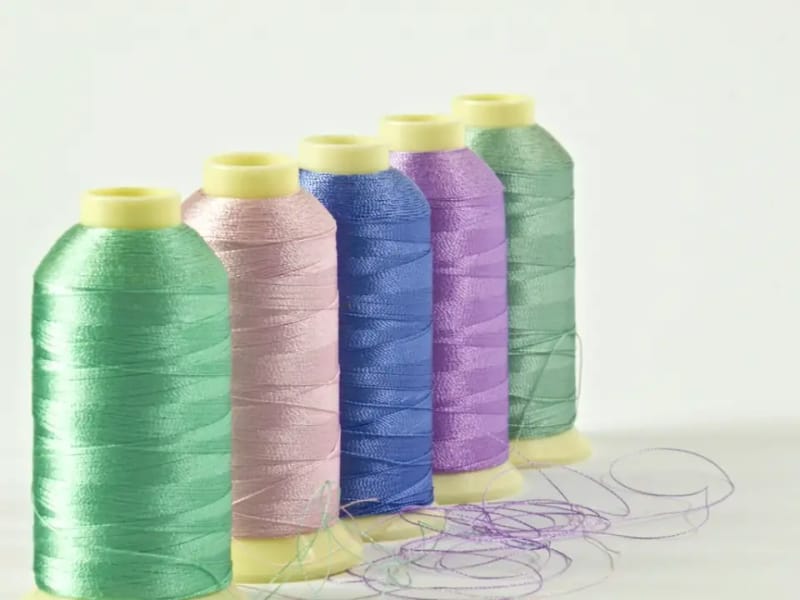 Thread cones in pastel colours