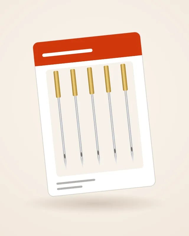 Sewing machine needles 130/705 H, 10 pieces – product photo