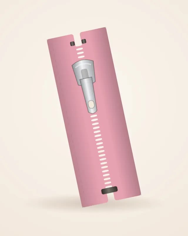 Invisible zipper no. 3, closed-end – product photo