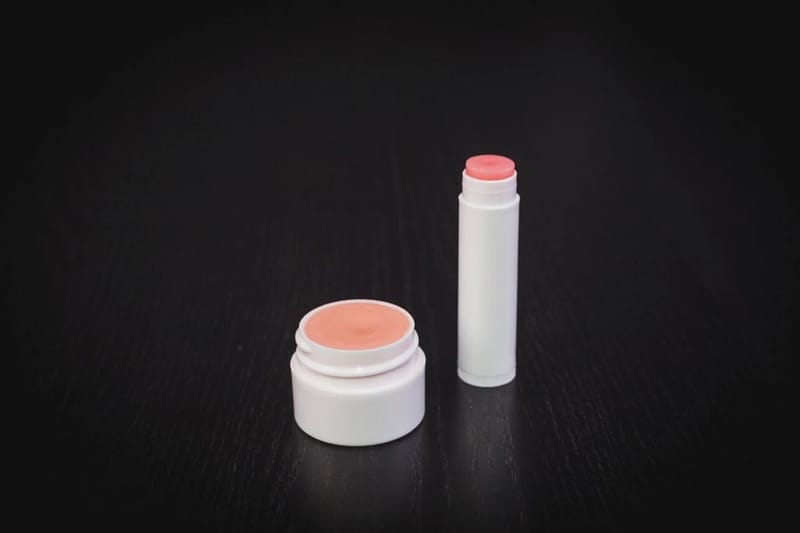Lip balm as a stick and a pot